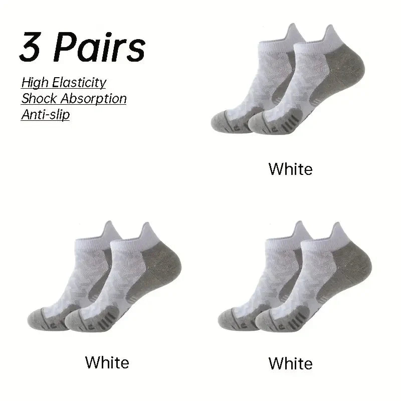 3 pairs new men's professional sports short socks