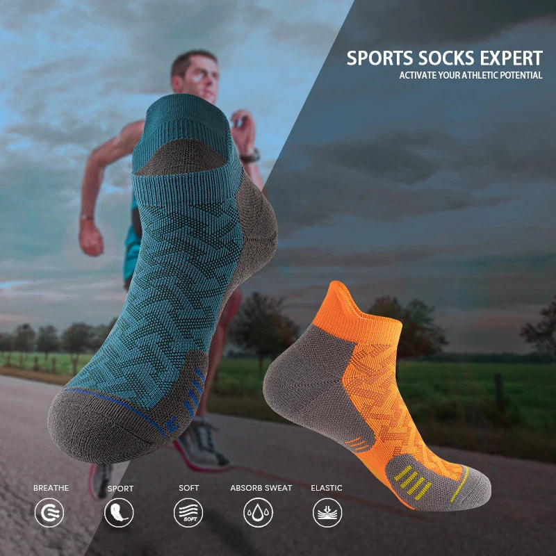 3 pairs new men's professional sports short socks