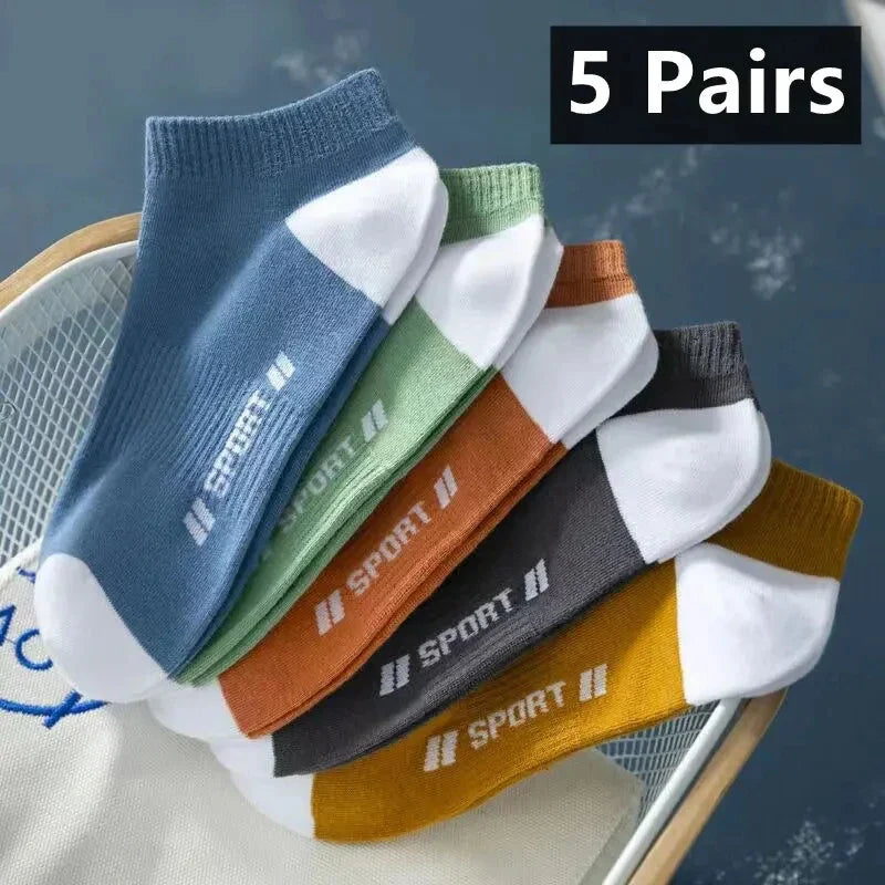 5pairs Men's Fashion Sports Socks