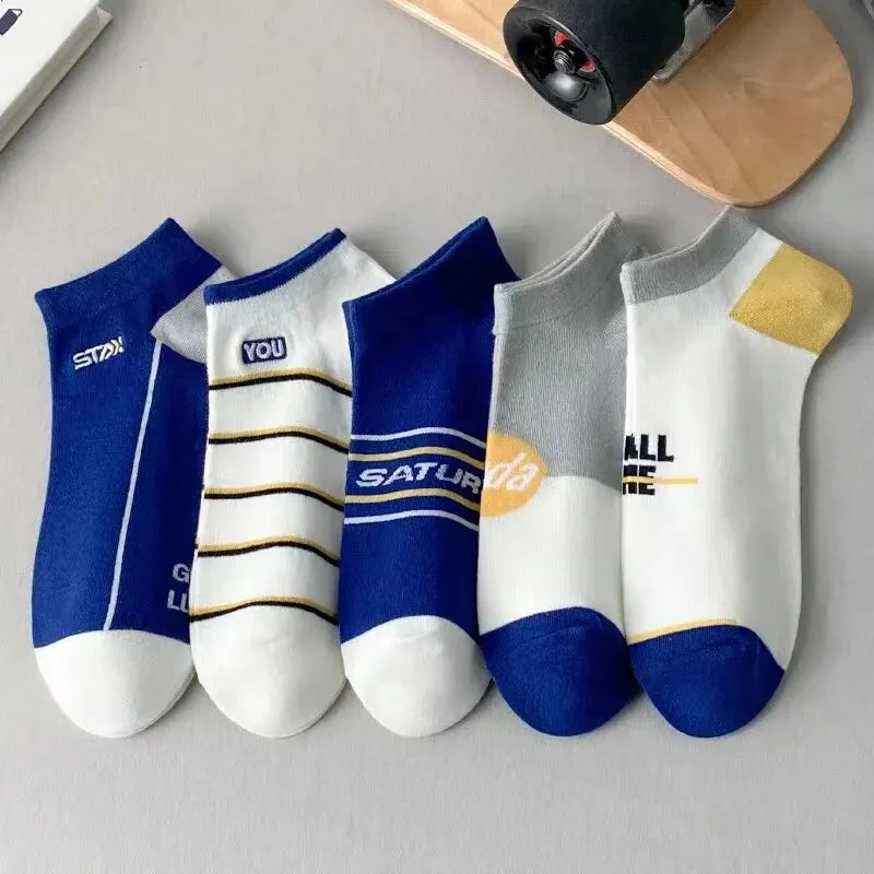 5pairs Men's Fashion Sports Socks