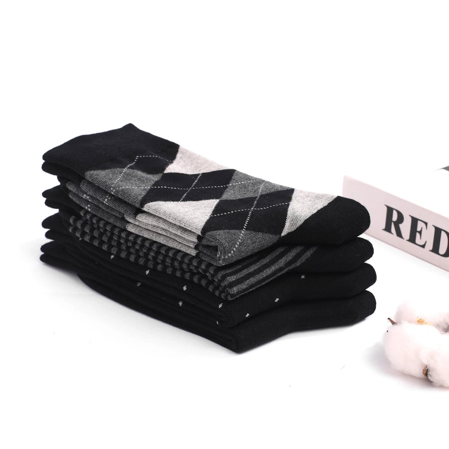 5 Pairs Mens Dress Socks