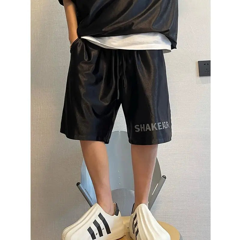 Glossy Pockets Men's Shorts