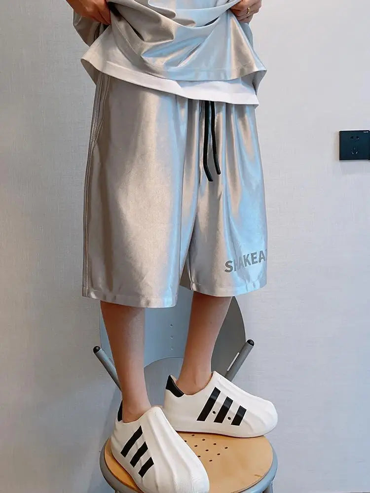 Glossy Pockets Men's Shorts