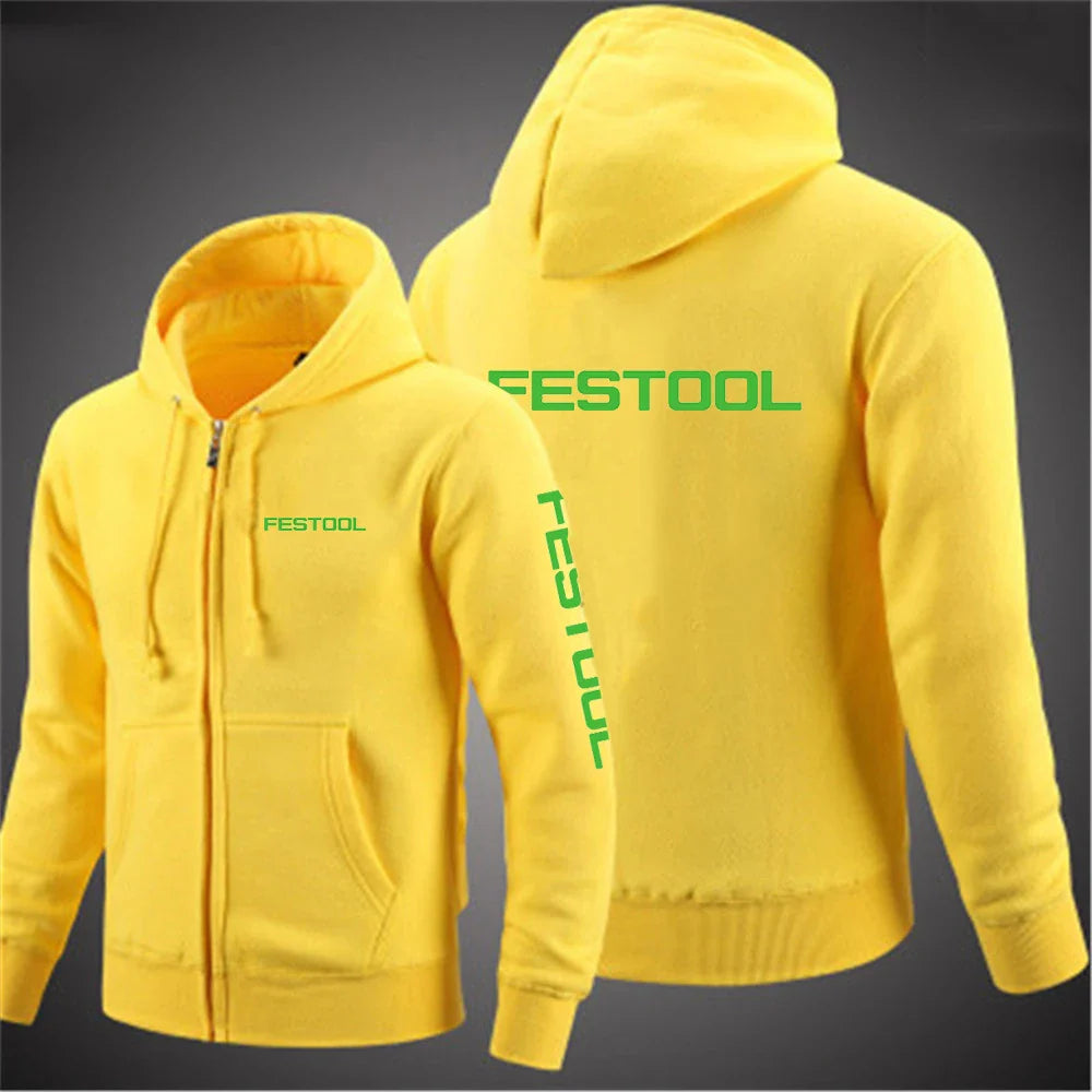 Festool Tools Printing Mens Hoodies 2021 Spring And Autumn Coat Solid Color Zipper Fashion Pullover Sweatshirts Harajuku Top