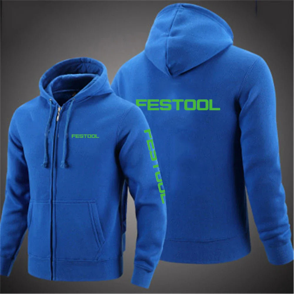 Festool Tools Printing Mens Hoodies 2021 Spring And Autumn Coat Solid Color Zipper Fashion Pullover Sweatshirts Harajuku Top