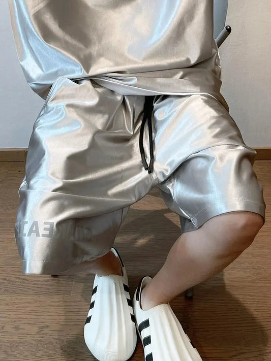 Glossy Pockets Men's Shorts