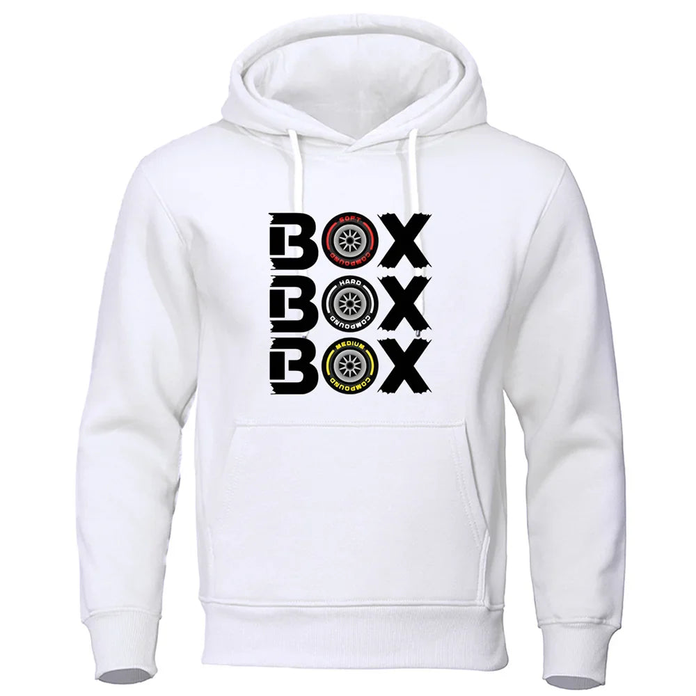 Box Box Hodies F1 tire composite V2 sports shirt men's and women's loose casual sports jacket