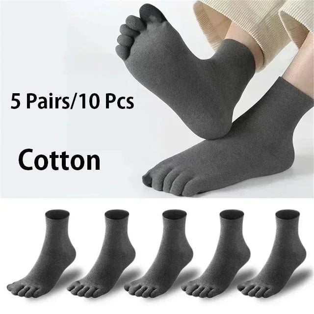 5 Pairs Five Fingers Cotton Socks