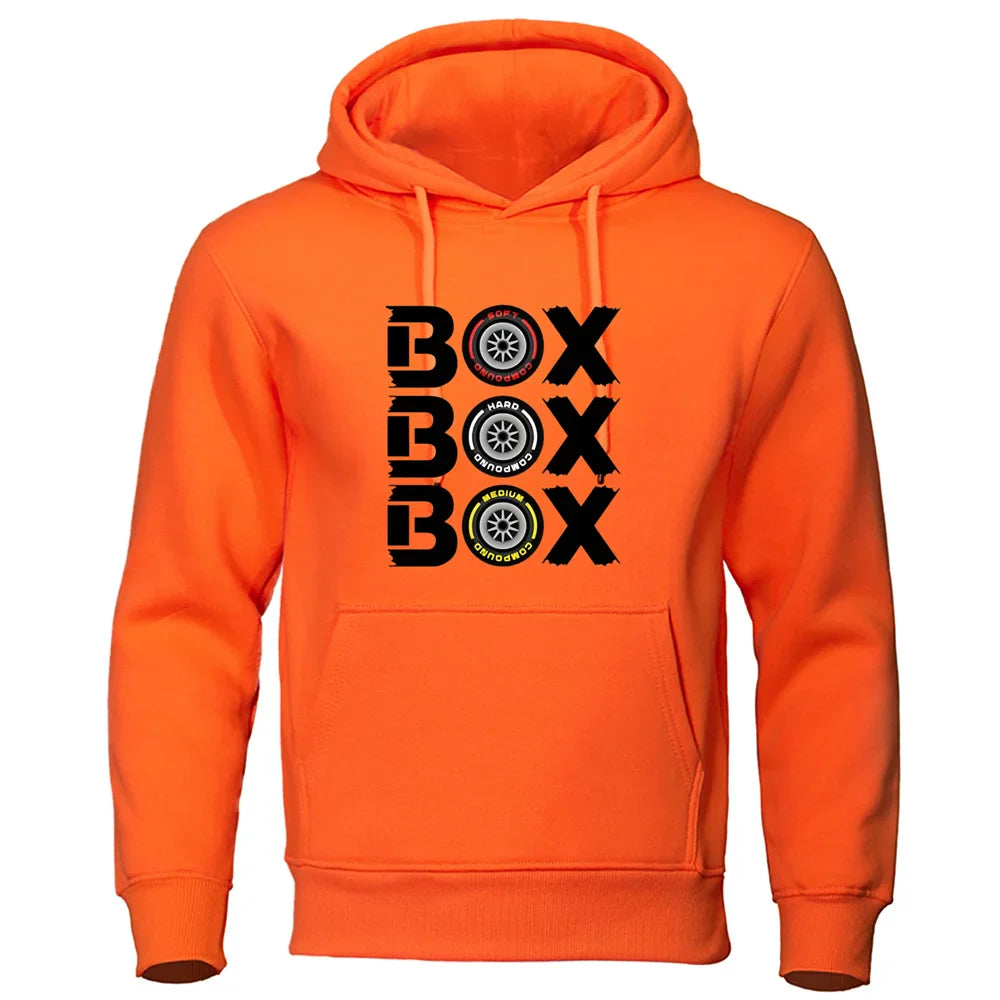 Box Box Hodies F1 tire composite V2 sports shirt men's and women's loose casual sports jacket