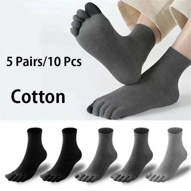 5 Pairs Five Fingers Cotton Socks