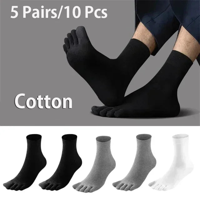 5 Pairs Five Fingers Cotton Socks