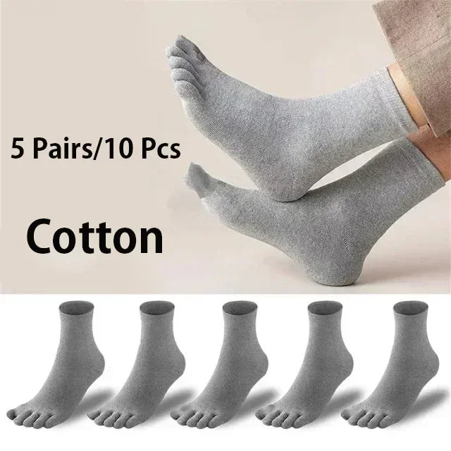 5 Pairs Five Fingers Cotton Socks