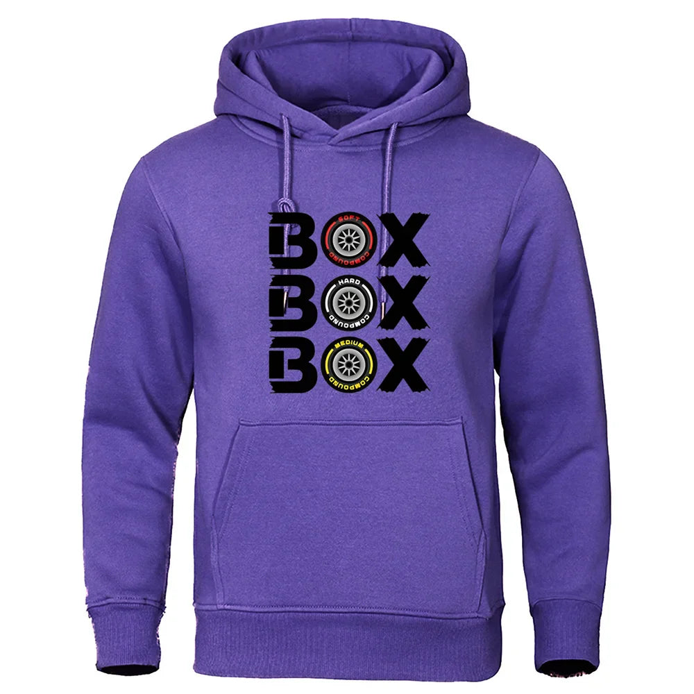 Box Box Hodies F1 tire composite V2 sports shirt men's and women's loose casual sports jacket