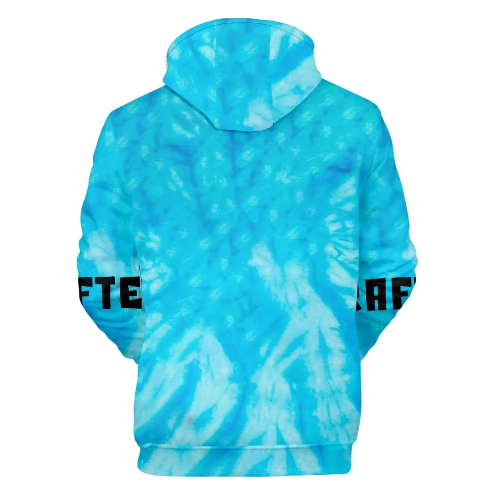Diamond Craftee Face Tie dye Hoodie Sweatshirt Long Sleeve Pullovers Casual Streetwear Coat New Women Men Jacket Clothes
