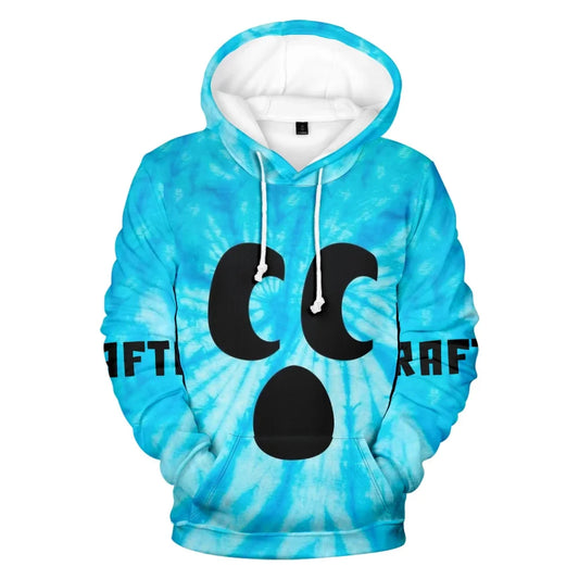Diamond Craftee Face Tie dye Hoodie Sweatshirt Long Sleeve Pullovers Casual Streetwear Coat New Women Men Jacket Clothes