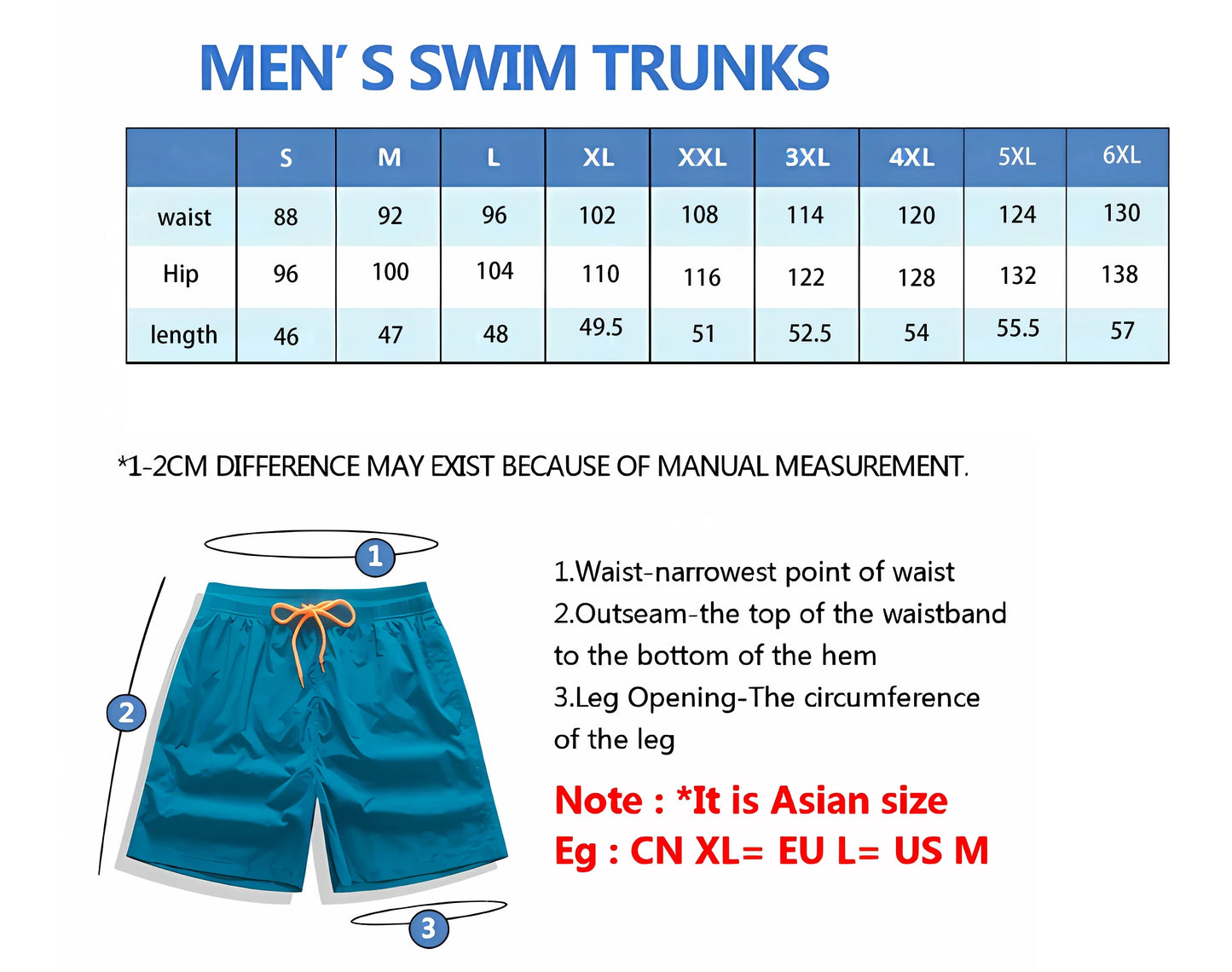 New Men's Board Short Swim Shorts