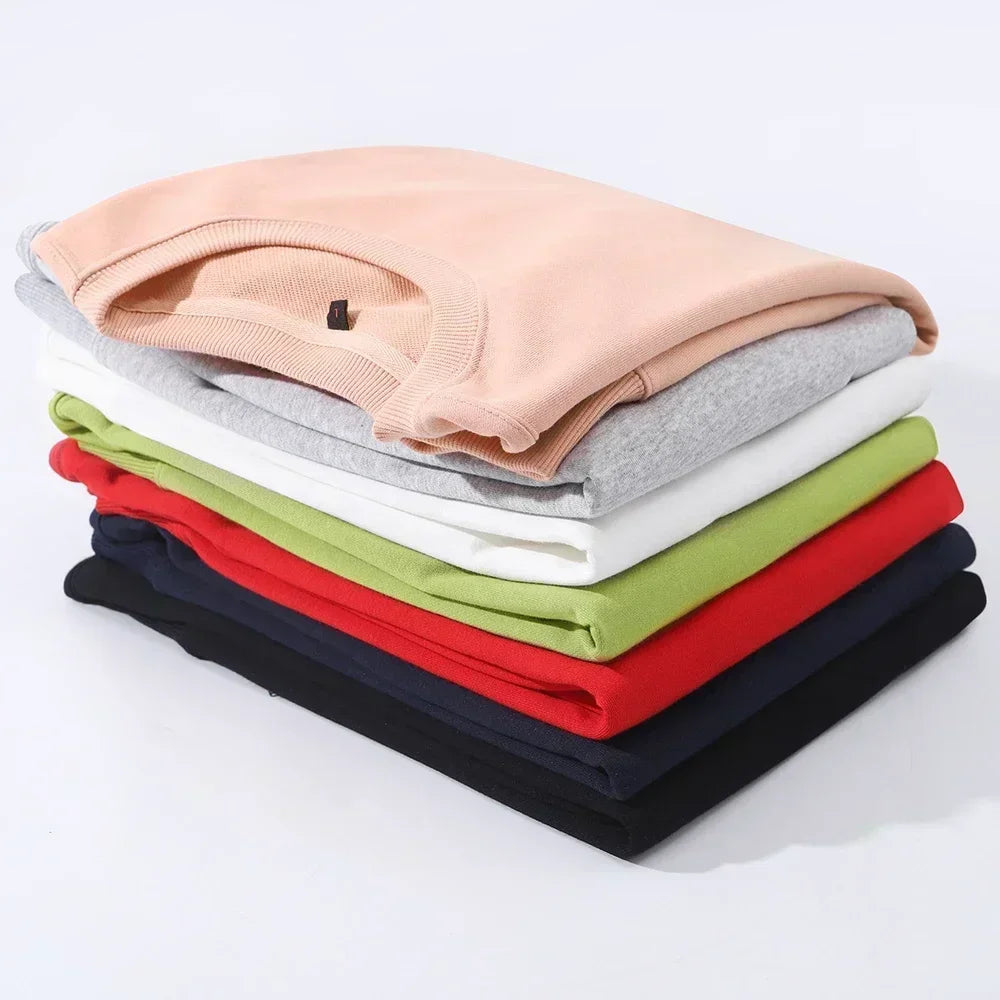 Men Women's Pure Cotton Sweatshirt The Lowcost Funny Printed Oversized Graphic Pullovers for Men Women Tops