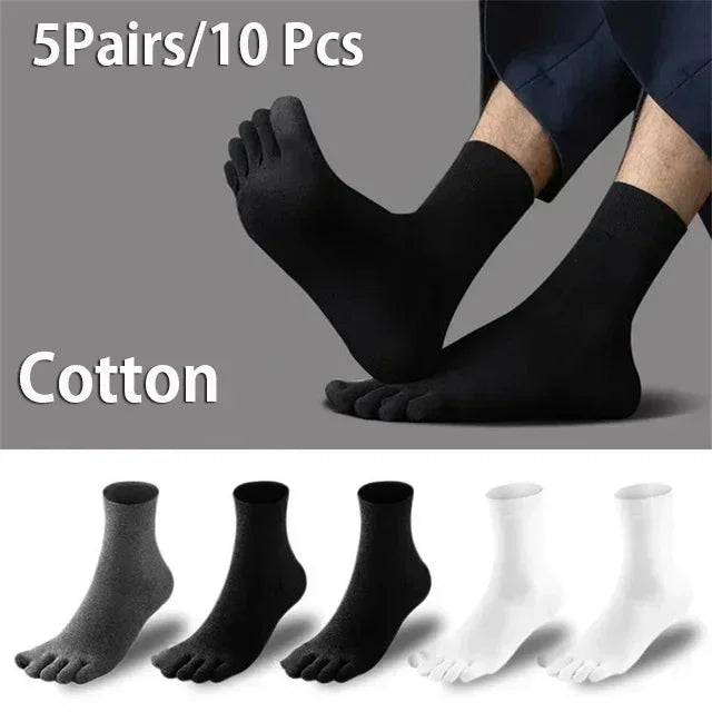5 Pairs Five Fingers Cotton Socks