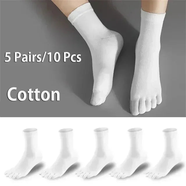 5 Pairs Five Fingers Cotton Socks
