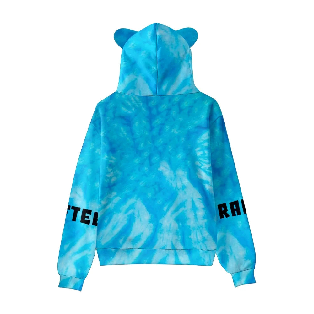 Diamond Craftee Face Tie dye Hoodie Sweatshirt Long Sleeve Pullovers Casual Streetwear Coat New Women Men Jacket Clothes