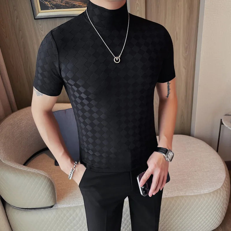 Summer Plaid T-Shirts For Men